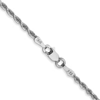 14k White Gold 2.00mm D/C Quadruple Rope Chain-WQT016-18
