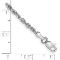 14k White Gold 2.25mm D/C Quadruple Rope Chain-WQT018-8