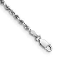 14k White Gold 2.75mm D/C Quadruple Rope Chain-WQT021-8
