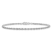 14k White Gold 2.75mm D/C Quadruple Rope Chain-WQT021-9