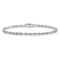 14k White Gold 3.0mm D/C Quadruple Rope Chain-WQT023-8