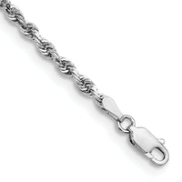 14k White Gold 3.0mm D/C Quadruple Rope Chain-WQT023-9