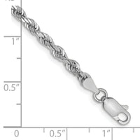 14k White Gold 3.35mm D/C Quadruple Rope Chain-WQT025-7