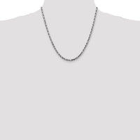 14k White Gold 4mm D/C Quadruple Rope Chain-WQT030-20