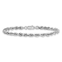 14k White Gold 4mm D/C Quadruple Rope Chain-WQT030-8