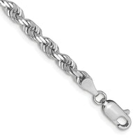14k White Gold 4mm D/C Quadruple Rope Chain-WQT030-7