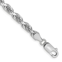 14k White Gold 4.5mm D/C Quadruple Rope Chain-WQT035-7