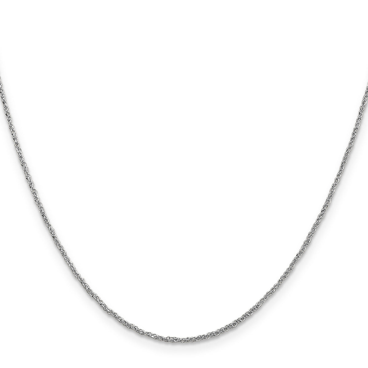 14K White Gold 1.1mm Ropa Chain-WRPA020-14