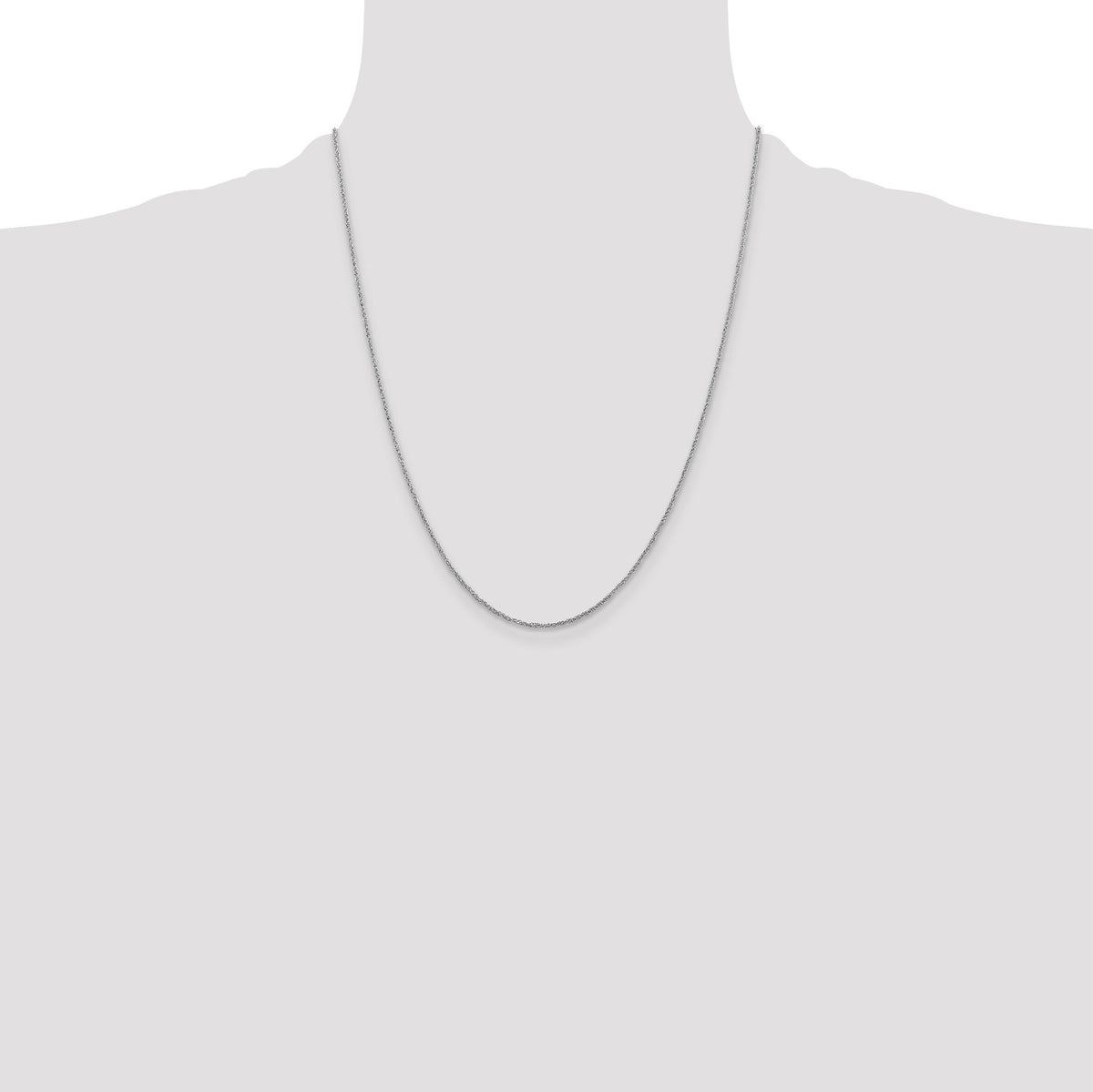 14K White Gold 1.1mm Ropa Chain-WRPA020-22