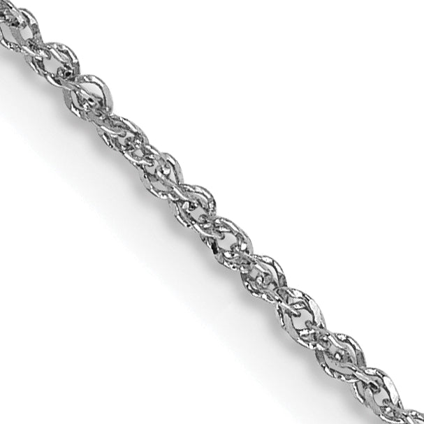 14K White Gold 1.1mm Ropa Chain-WRPA020-22