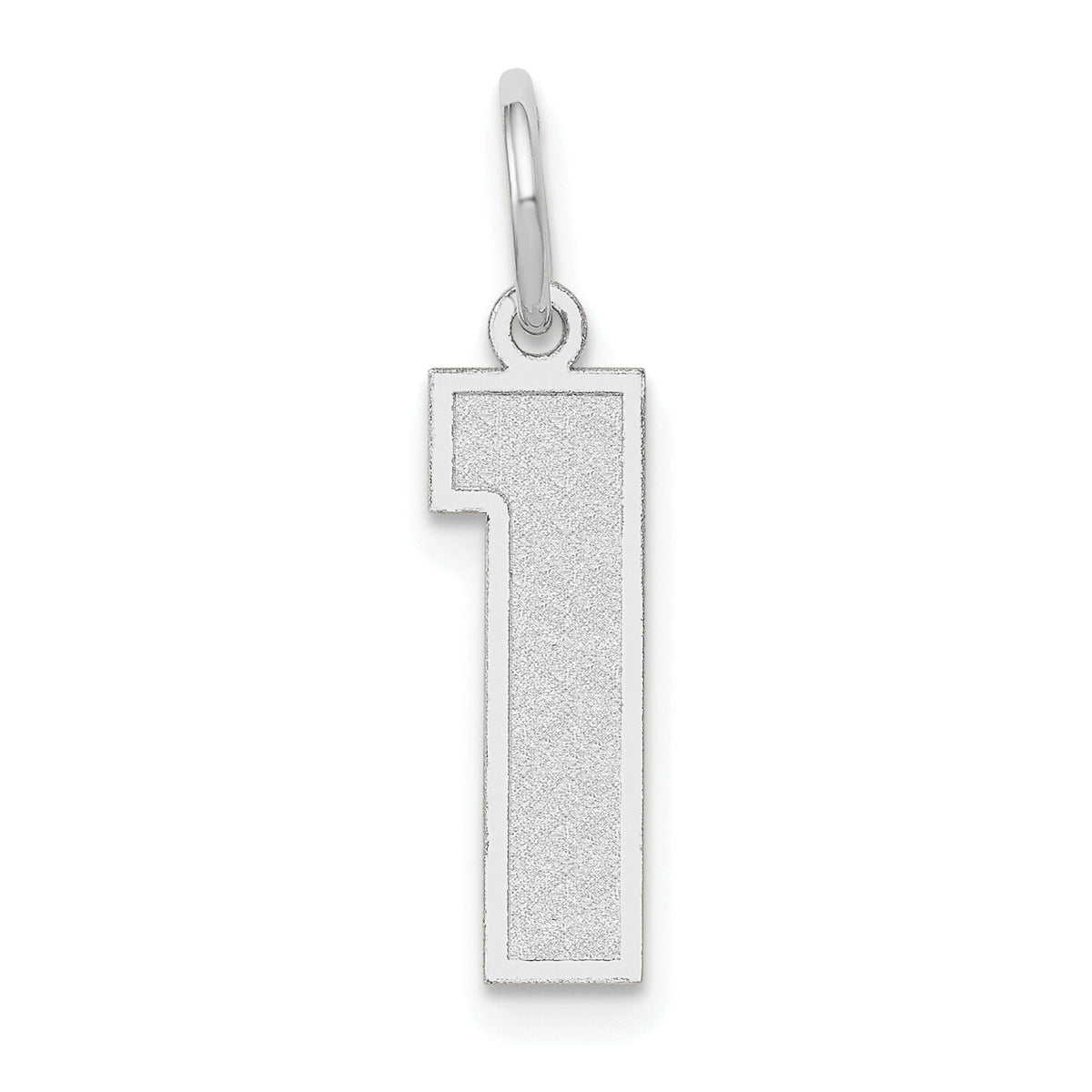 14kw Medium Satin Number 1 Charm-WSM01