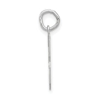 14kw Medium Satin Number 3 Charm-WSM03