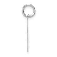 14kw Medium Satin Number 6 Charm-WSM06