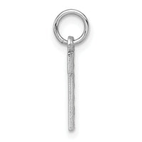 14kw Small Brushed Diamond-cut Number 1 Charm-WSN01