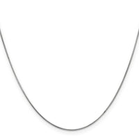 14k White Gold .6mm Round Snake Chain-WSNA050-24