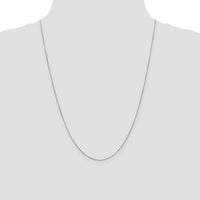 14k White Gold .6mm Round Snake Chain-WSNA050-24