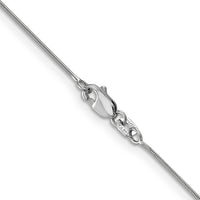 14k White Gold .8mm Round Snake Chain-WSNA060-30