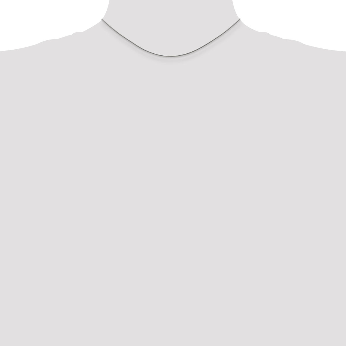 14k White Gold .8mm Round Snake Chain-WSNA060-14