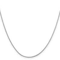 14k White Gold .9mm Round Snake Chain-WSNA080-20