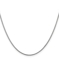 14k White Gold 1.1mm Round Snake Chain-WSNA100-30