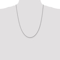 14k White Gold 1.6mm Round Snake Chain-WSNA160-24