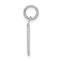 14kw Small Polished Number 0 Charm-WSP00