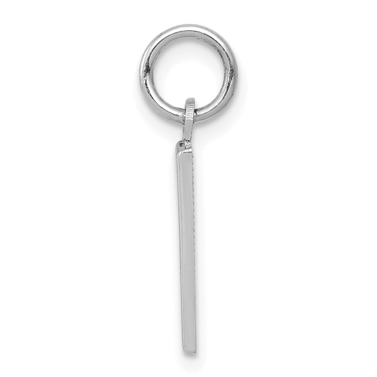 14kw Small Polished Number 1 Charm-WSP01