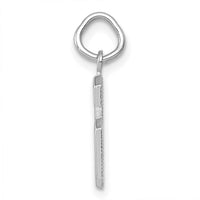 14kw Small Polished Number 6 Charm-WSP06