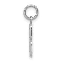 14kw Small Polished Number 8 Charm-WSP08