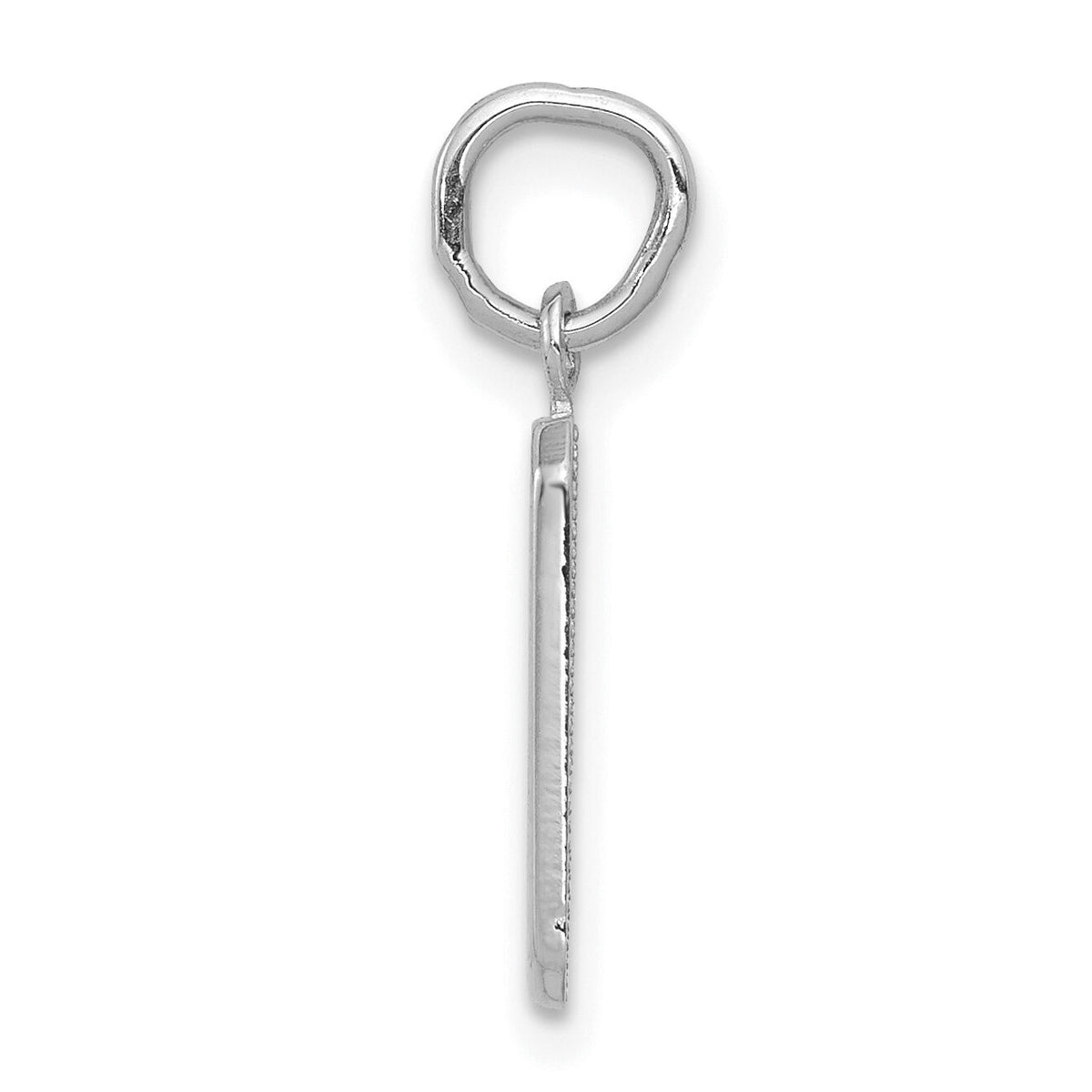 14kw Small Polished Number 9 Charm-WSP09