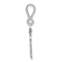 14kw Small Polished Number 82 Charm-WSP82
