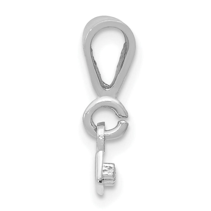 14kw Small Polished Top Charm-WSPTOP