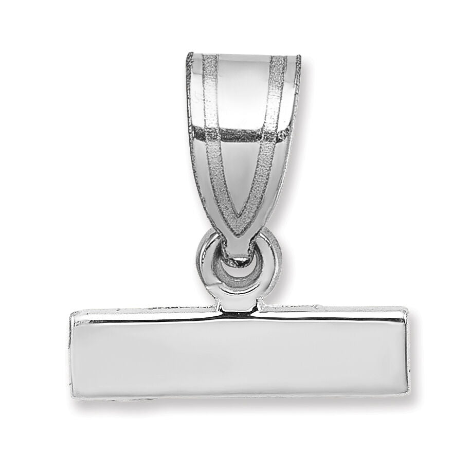 14kw Small Polished Top Charm-WSPTOP