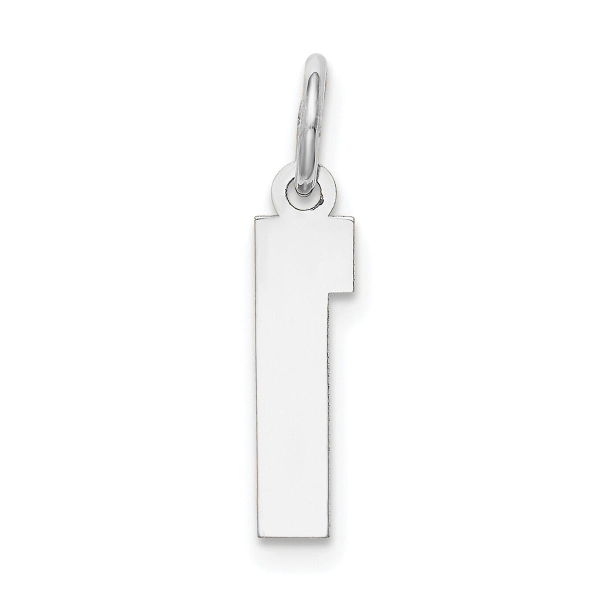 14kw Small Satin Number 1 Charm-WSS01