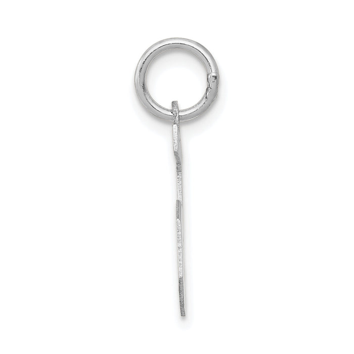 14kw Small Satin Number 5 Charm-WSS05