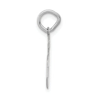 14kw Small Satin Number 6 Charm-WSS06
