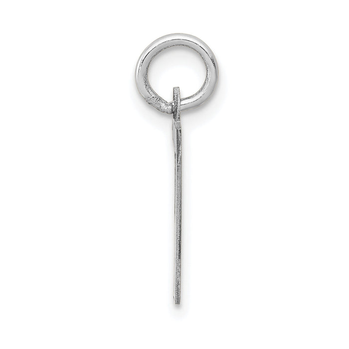 14kw Small Satin Number 7 Charm-WSS07
