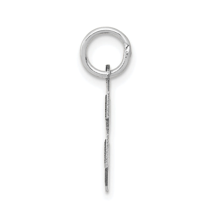 14kw Small Satin Number 8 Charm-WSS08
