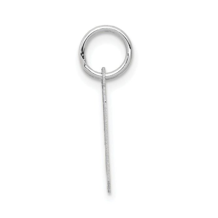 14kw Small Satin Number 9 Charm-WSS09
