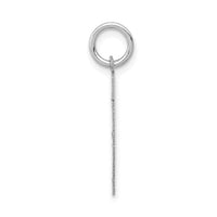 14kw Small Satin Number 11 Charm-WSS11