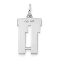 14kw Small Satin Number 11 Charm-WSS11