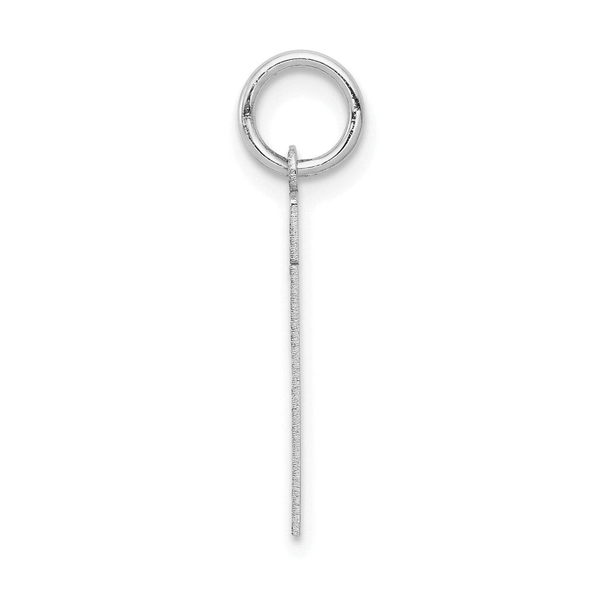 14kw Small Satin Number 21 Charm-WSS21