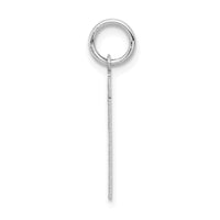 14kw Small Satin Number 21 Charm-WSS21