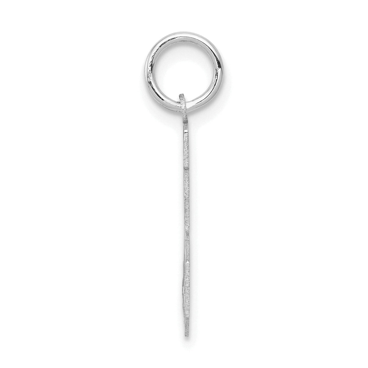 14kw Small Satin Number 25 Charm-WSS25