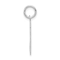 14kw Small Satin Number 25 Charm-WSS25