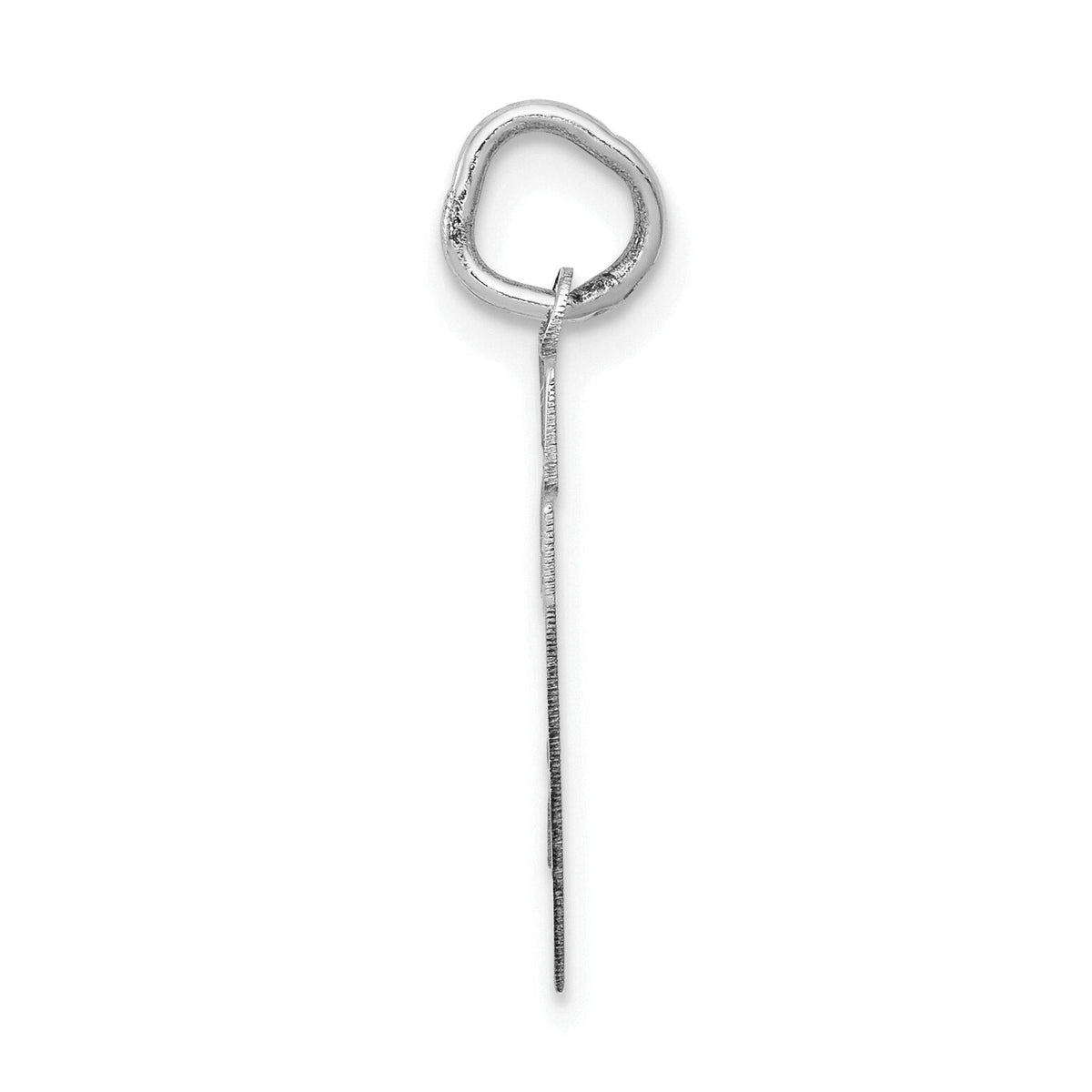 14kw Small Satin Number 27 Charm-WSS27