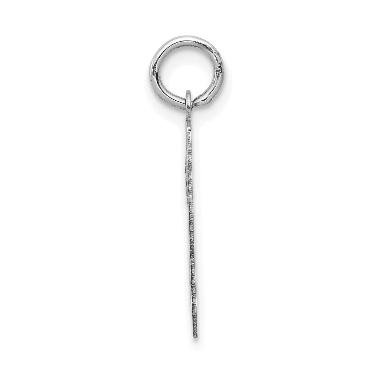 14kw Small Satin Number 28 Charm-WSS28