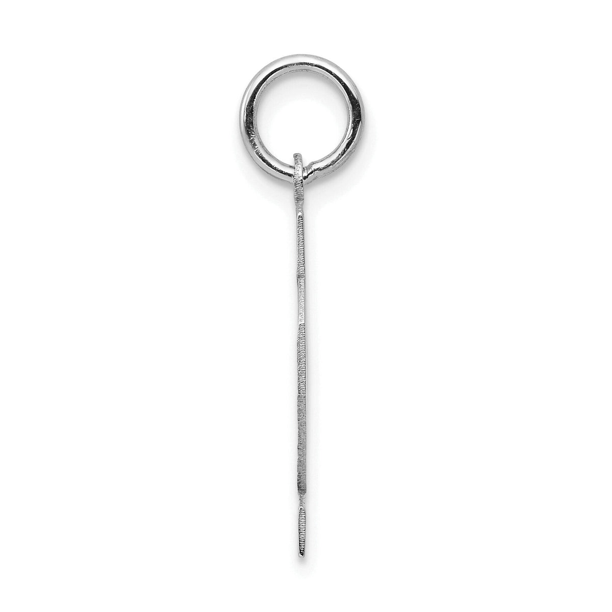 14kw Small Satin Number 42 Charm-WSS42