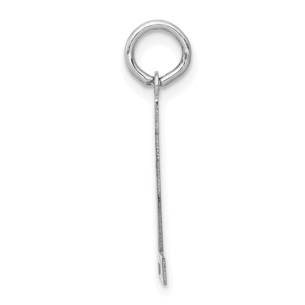 14kw Small Satin Number 72 Charm-WSS72