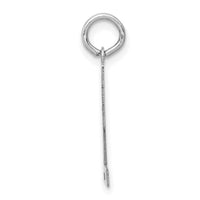 14kw Small Satin Number 72 Charm-WSS72